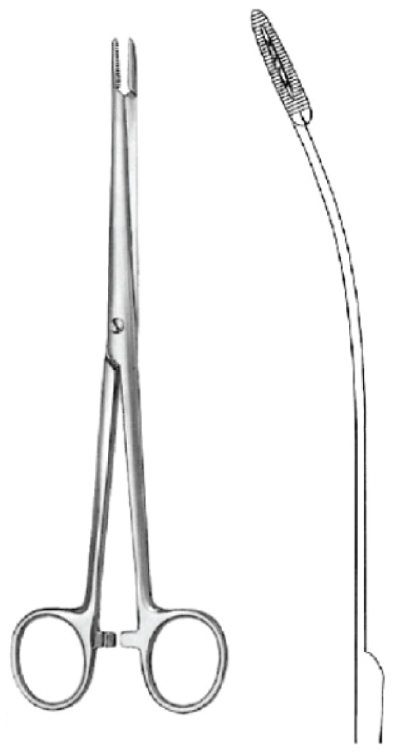 Cotton swab forceps